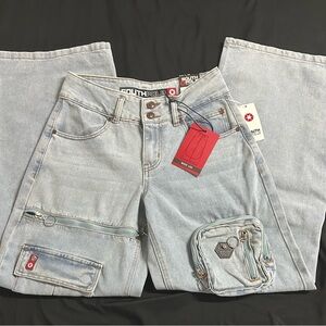South Pole Light Blue Flare Jeans